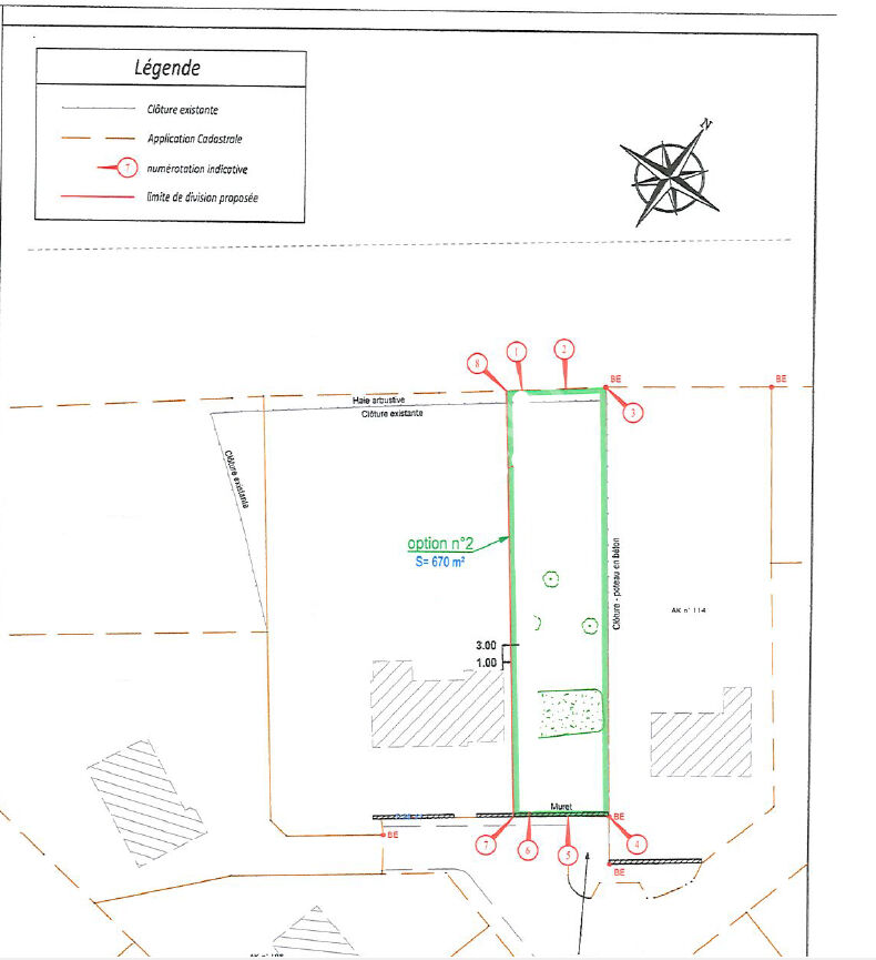 Terrain constructible Saint Nolff SUD 668 m²