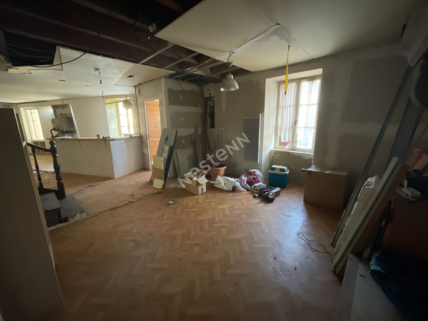 A vendre Immeuble de 118 m² habitable dans le bourg de sérent