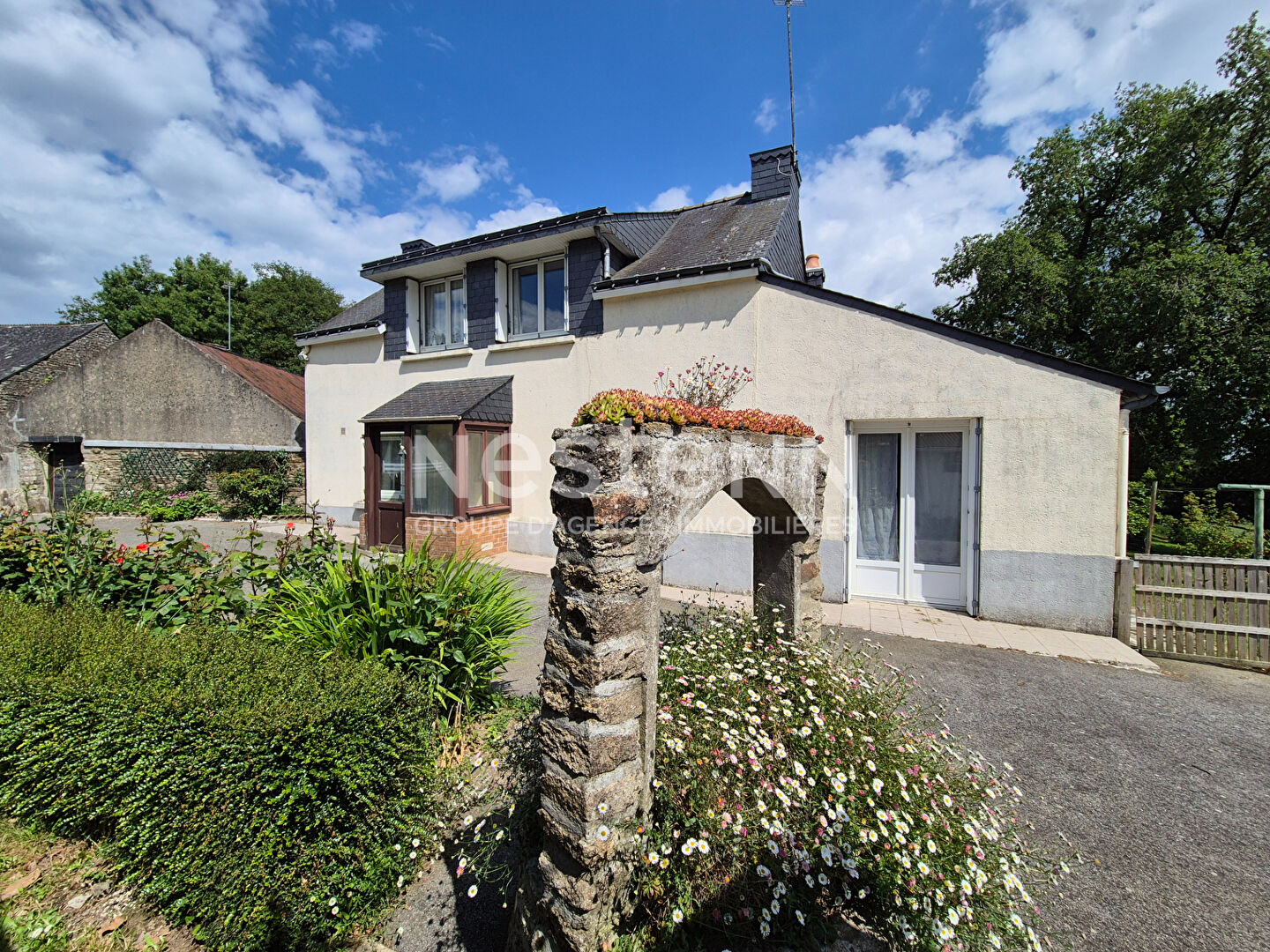 Maison 4 pièces à vendre - terrain de 3000 m² - LIZIO - MORBIHAN