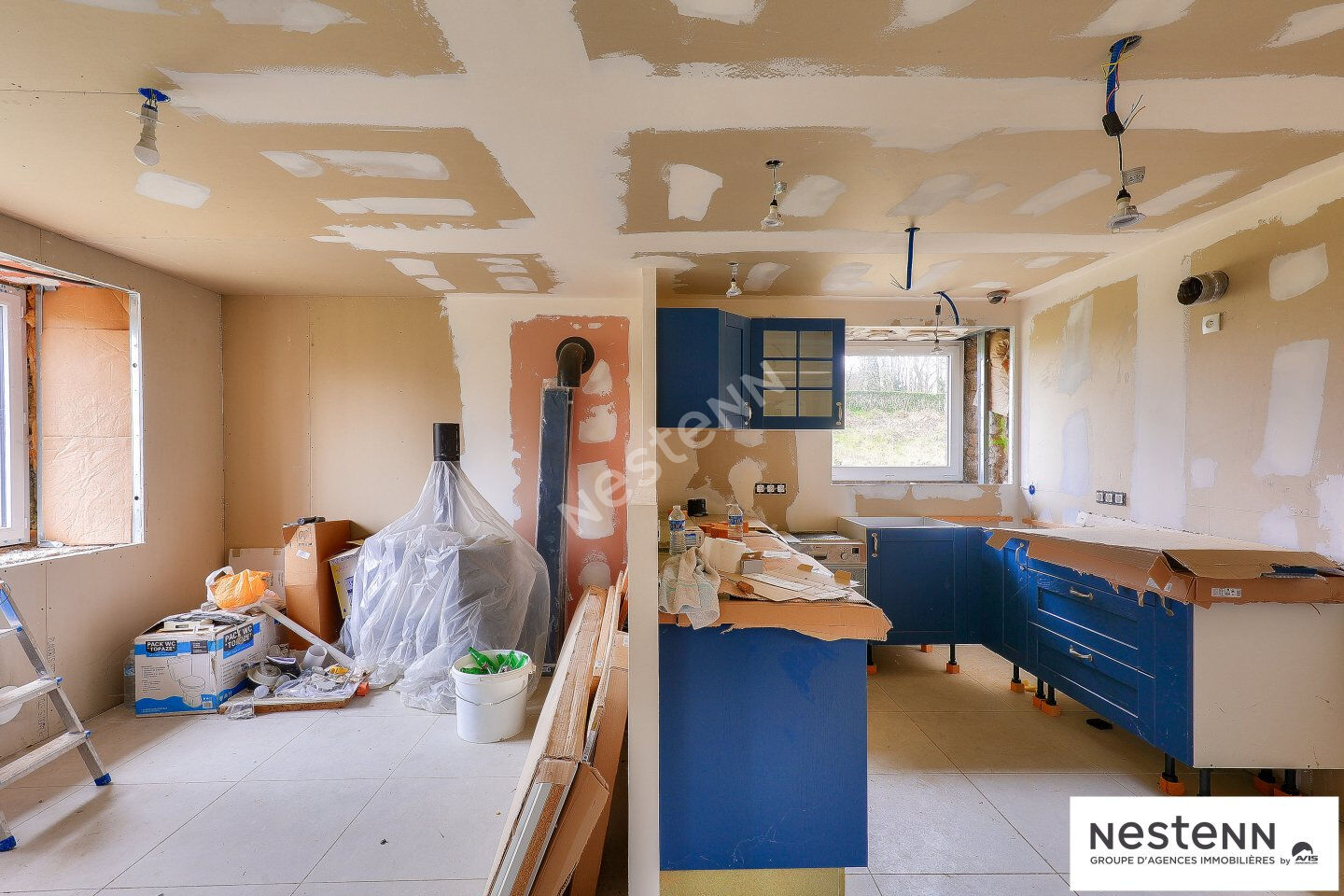 Maison longère Saint Brandan aux portes de QUINTIN, au calme, 4 chambres, à finir de rénover !