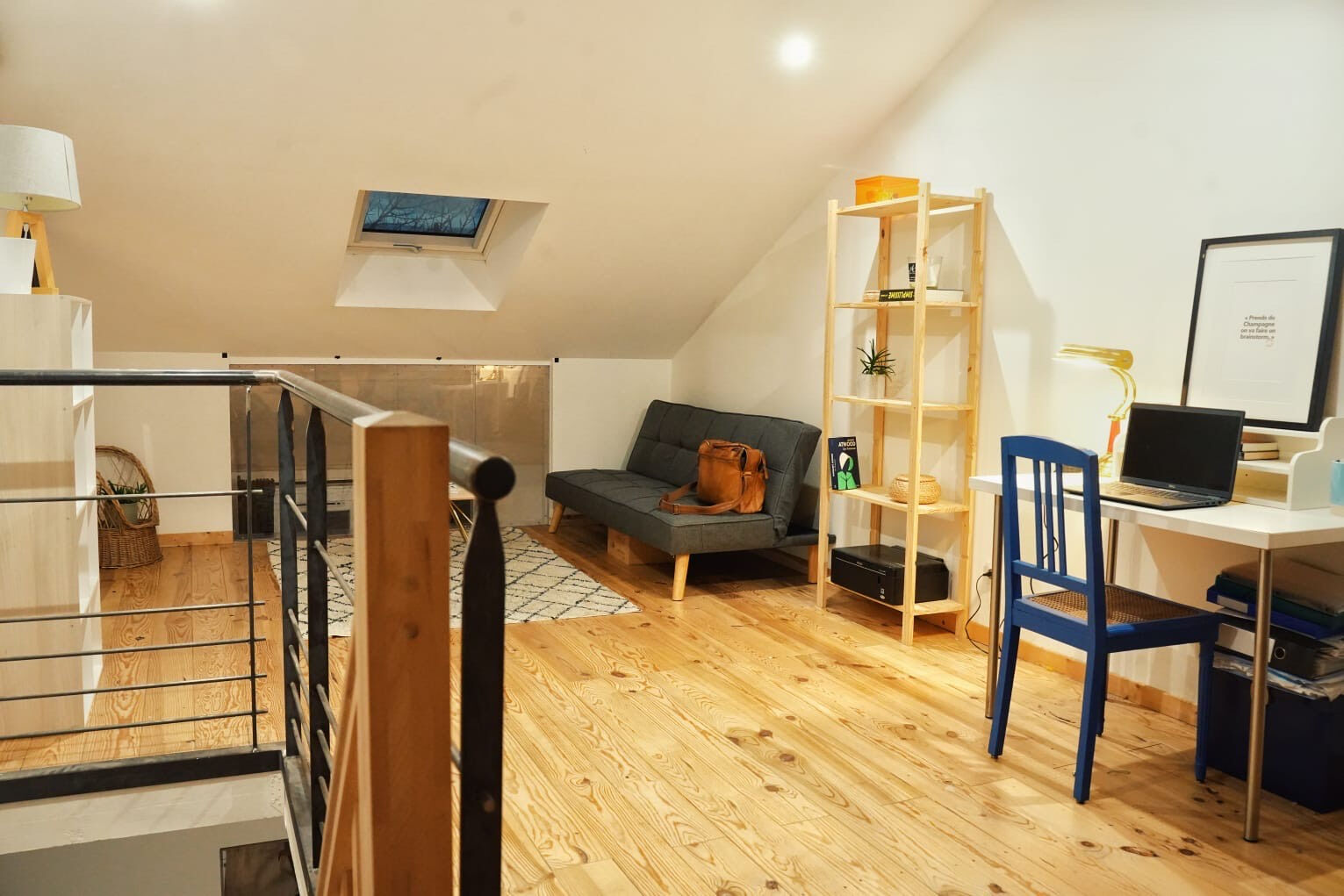 Maison de ville quartier Sainte-Anne à Nantes, de 2 chambres. Rénovée avec goût!