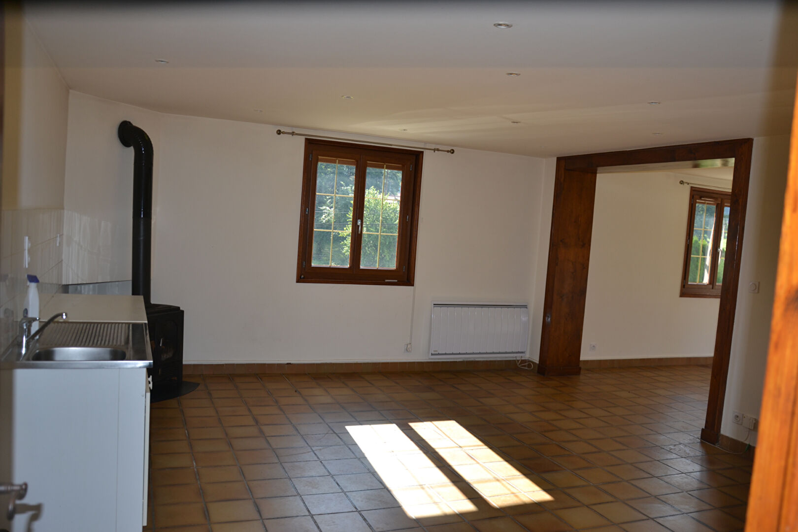 Grand appartement  de 2 pièces  avec terrain dans un hameau de Retournac