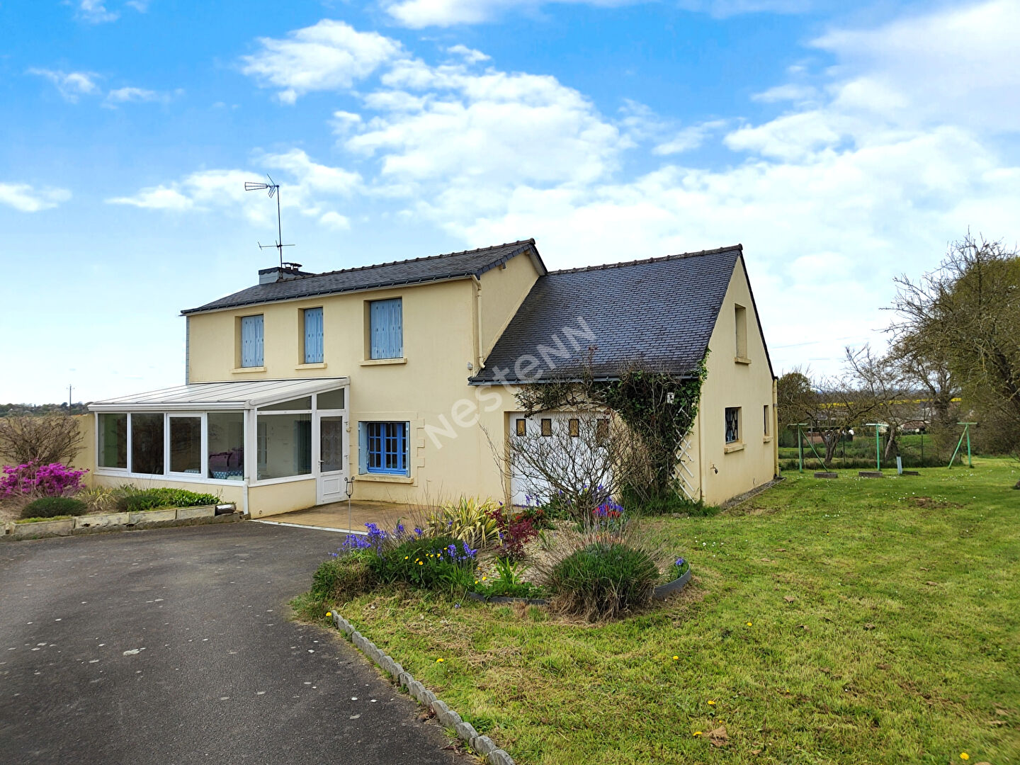 Maison à vendre à Naizin 3 chambres en campagne avec terrain garage - 10  minutes de Pontivy
