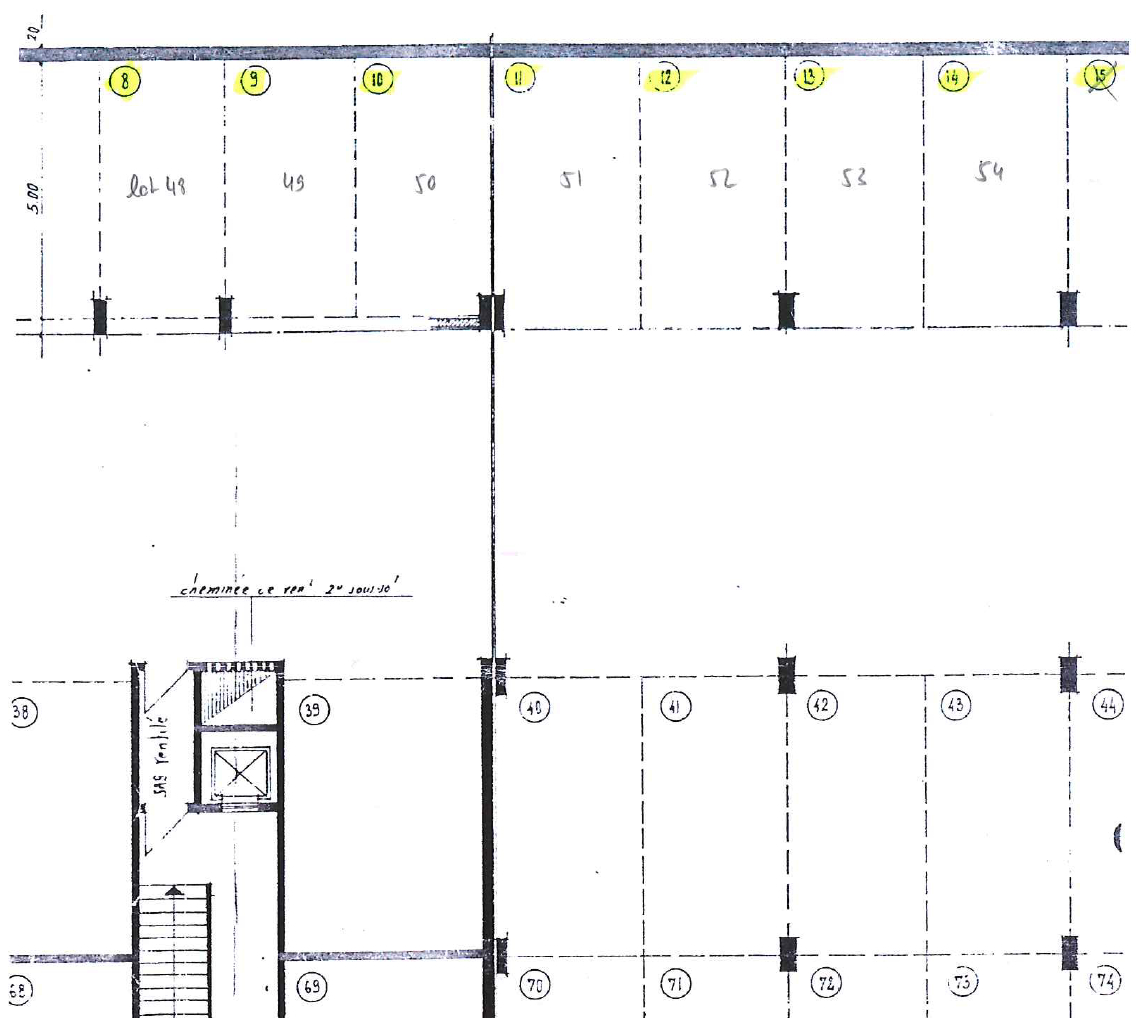 2 PLACES DE PARKINGS EN SOUS-SOL AVEC POSSIBILITE DE LES LOUER SEPAREMENT RUEIL-MALMAISON CENTRE-VILLE 15 RUE DANIELLE CASANOVA