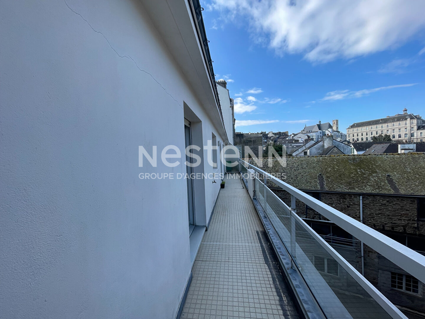 Appartement à vendre à Vannes 2 pièces centre-ville avec un grand balcon au calme proche toutes commodités à pieds