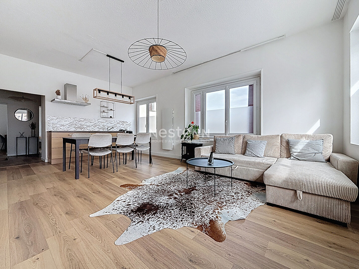 Appartement entièrement rénové à Neuvecelle 3 pièces - 60 m2