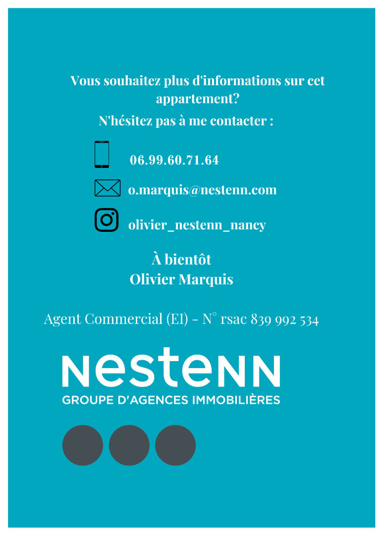Nancy _ Parc Sainte-Marie_F4 83m²_3 chambres_ parking sous sol_DPE C