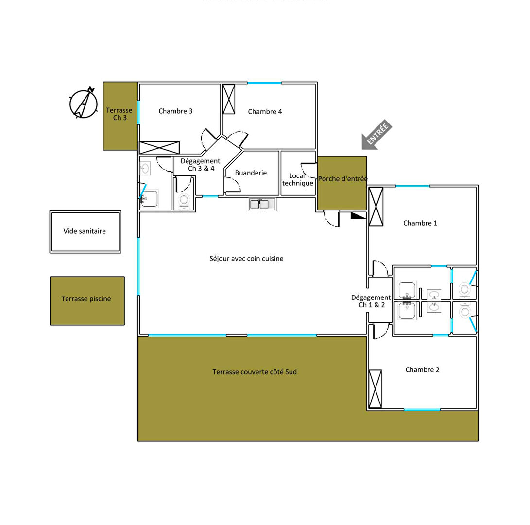 Villa Sainte Lucie De Porto Vecchio 142 m2 avec piscine