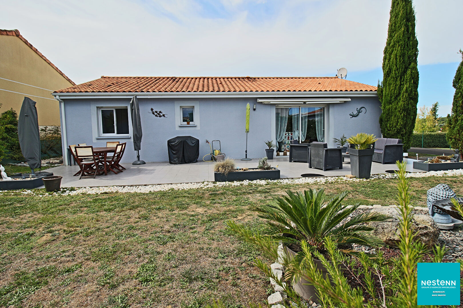 Maison 3 chambres avec jardin arboré