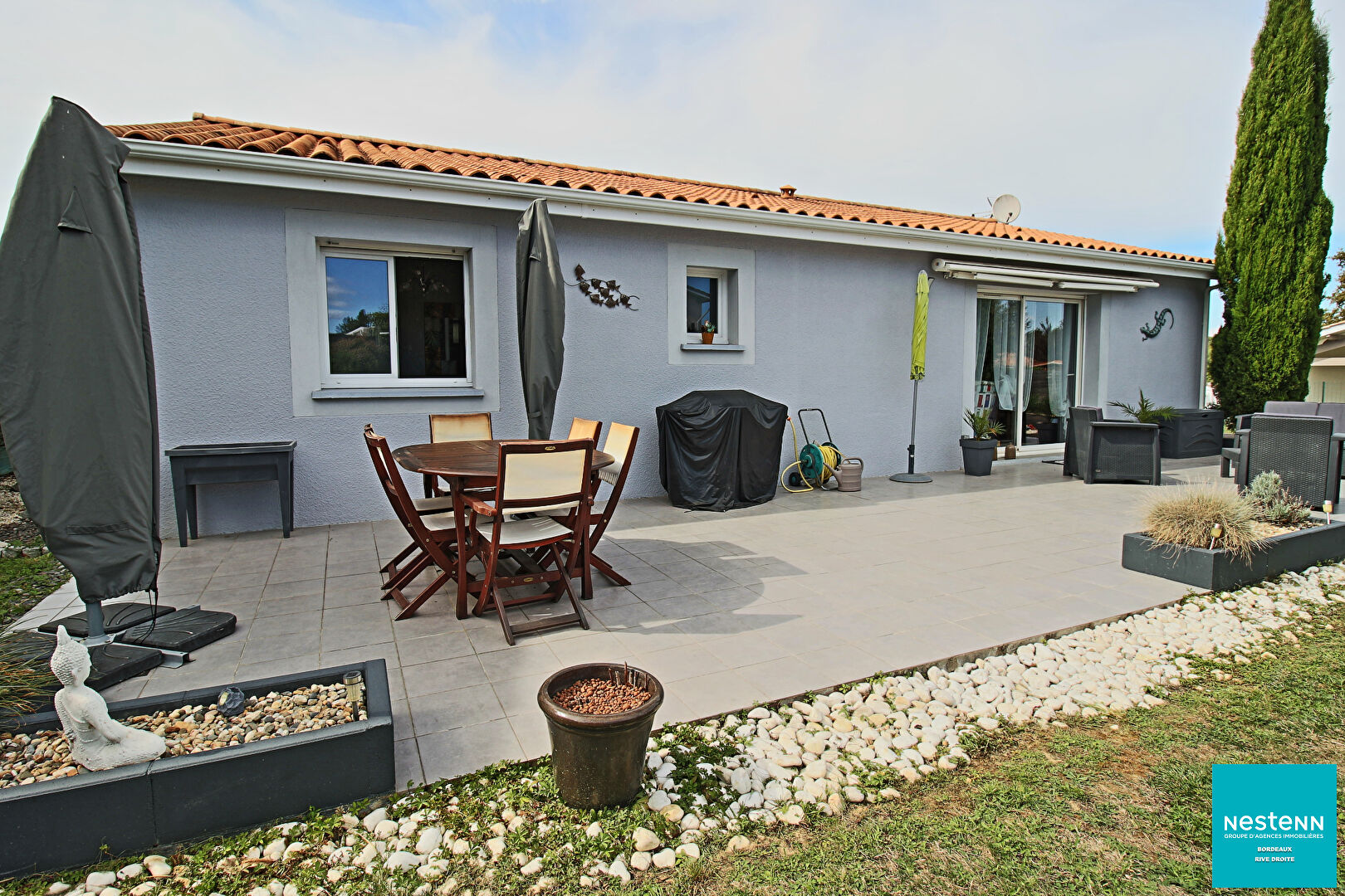 Maison 3 chambres avec jardin arboré