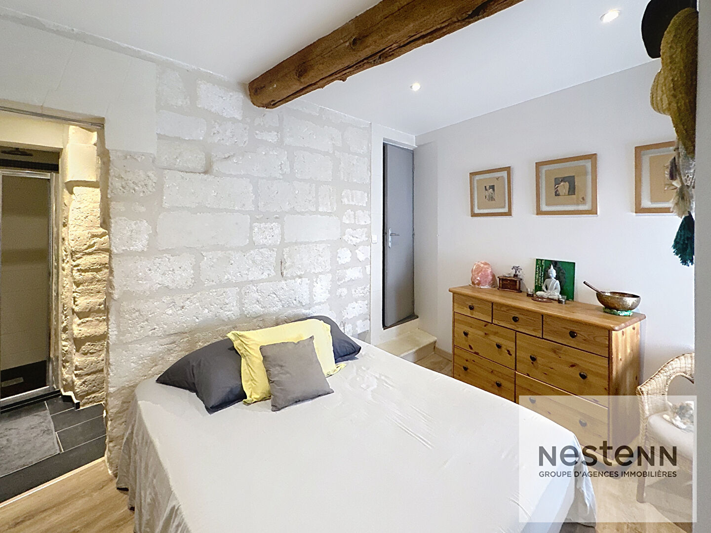 Sussargues ,Maison de village rénovée, 78 m²  3 chambres, garage 23 m²
