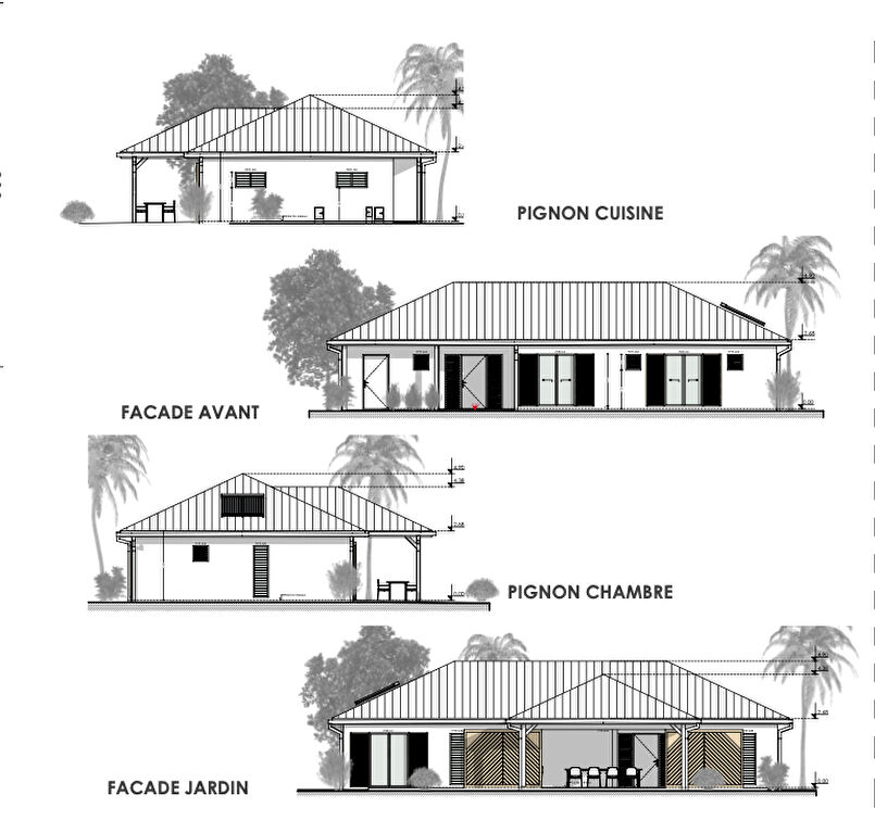 Maison T4 à vendre 3 chambres au LAMENTIN