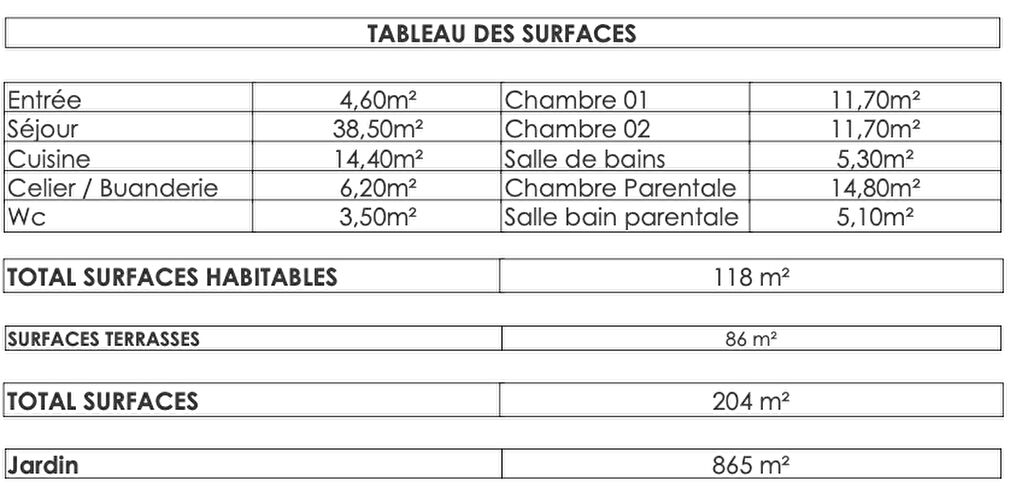 Maison T4 à vendre 3 chambres au LAMENTIN