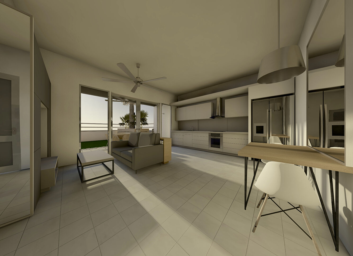 A VENDRE APPARTEMENT T2 NEUF EN VEFA AU BOURG DU GOSIER EN FACE DE LA PLAGE
