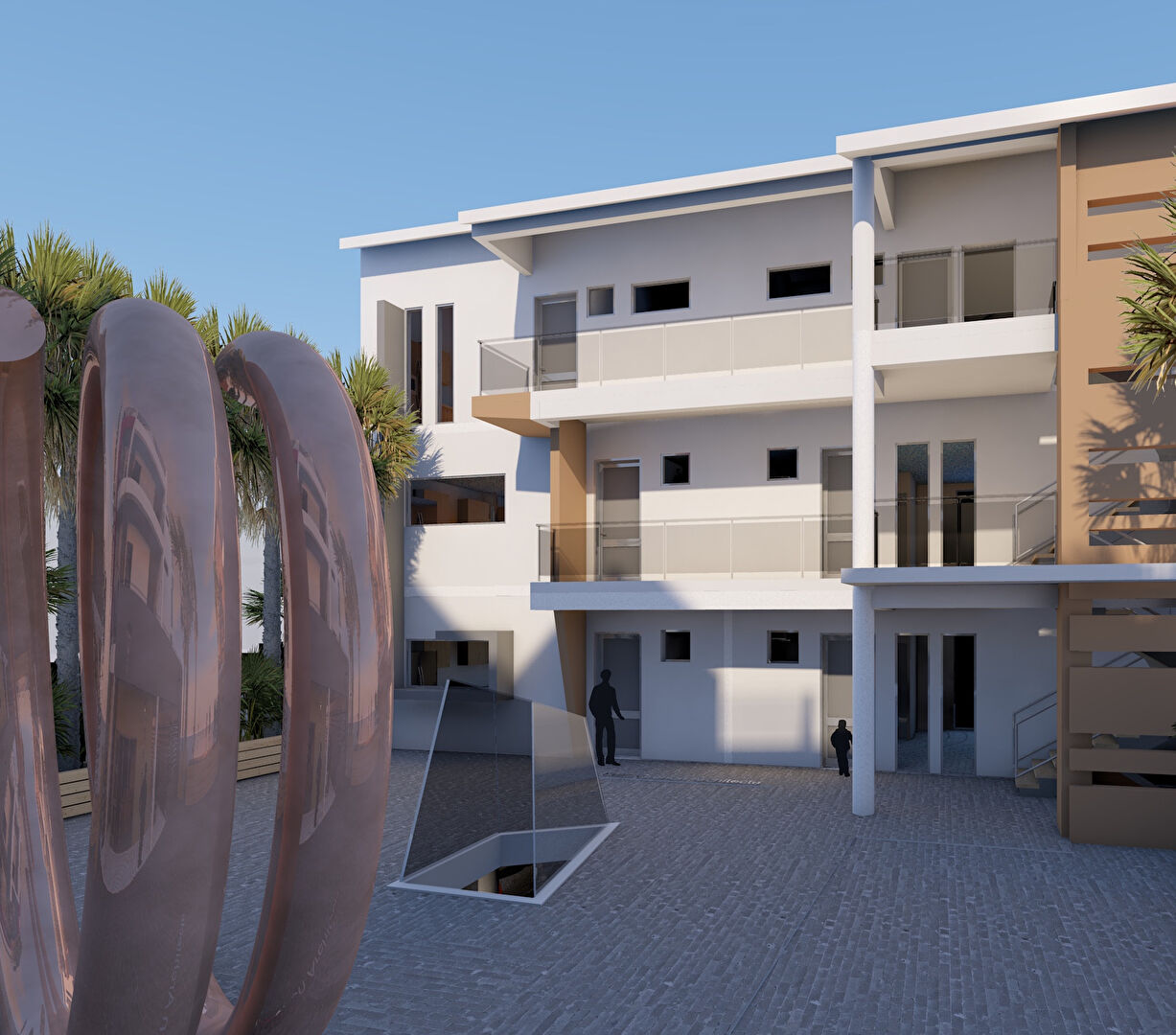 A VENDRE APPARTEMENT T2 NEUF EN VEFA AU BOURG DU GOSIER EN FACE DE LA PLAGE