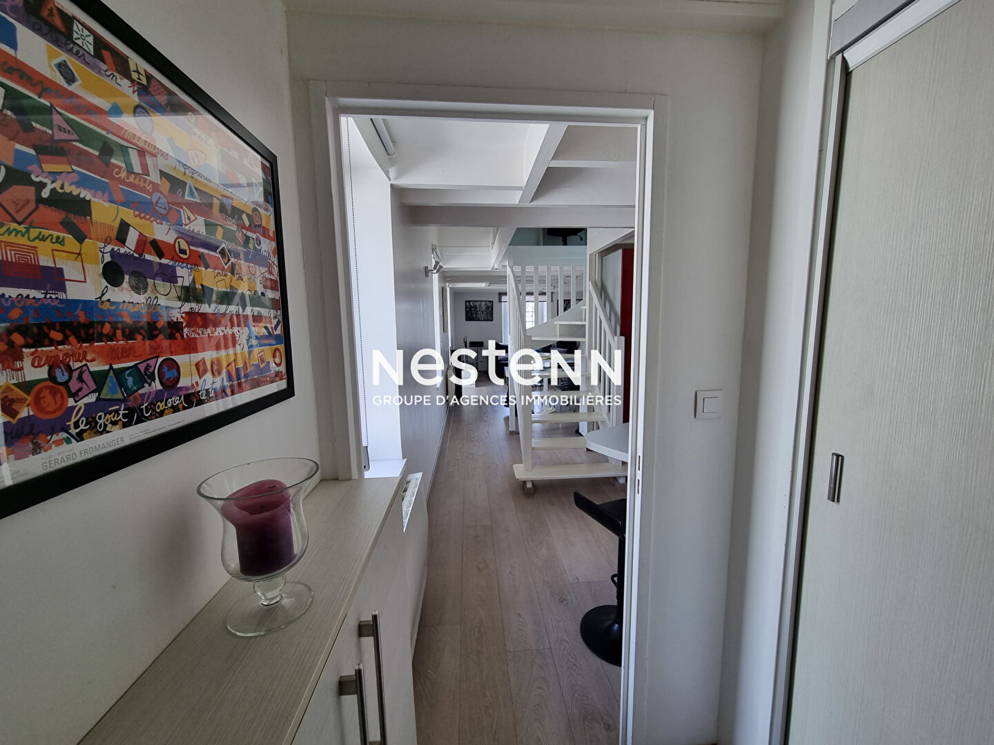 LANDERNEAU - Appartement  duplex aux prestations de qualité, 3 pièces, de 59.60 m2 en hyper centre, avec place de parking