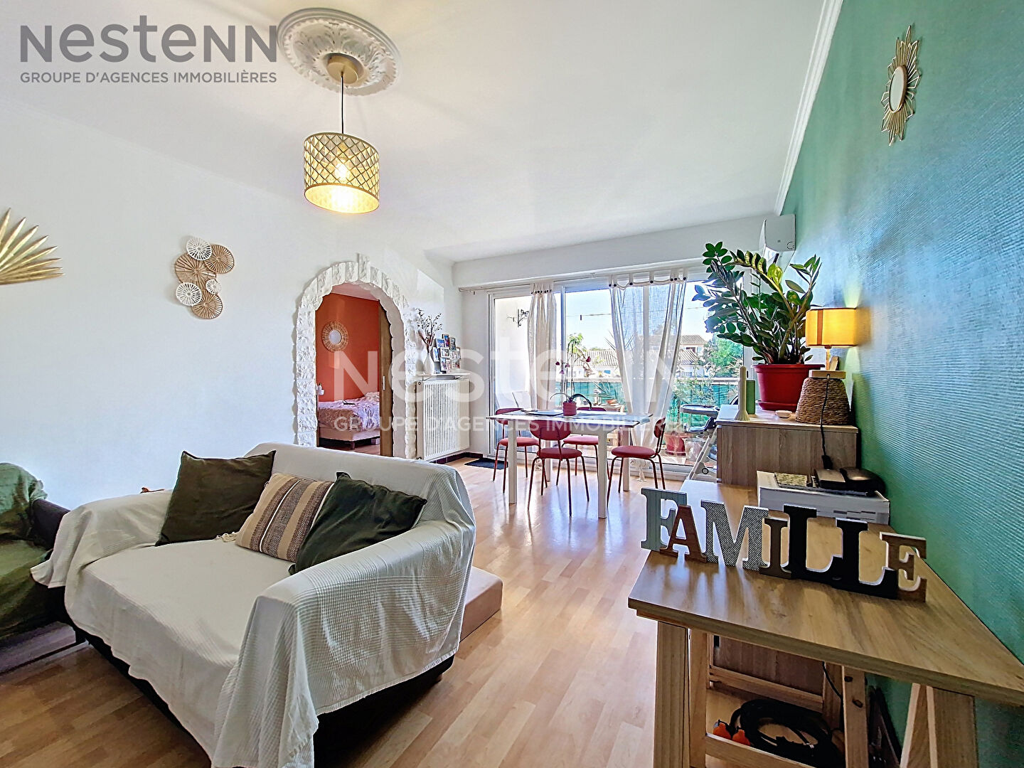 Charmant Appartement T3 Lunel 78 m2, garage et cave