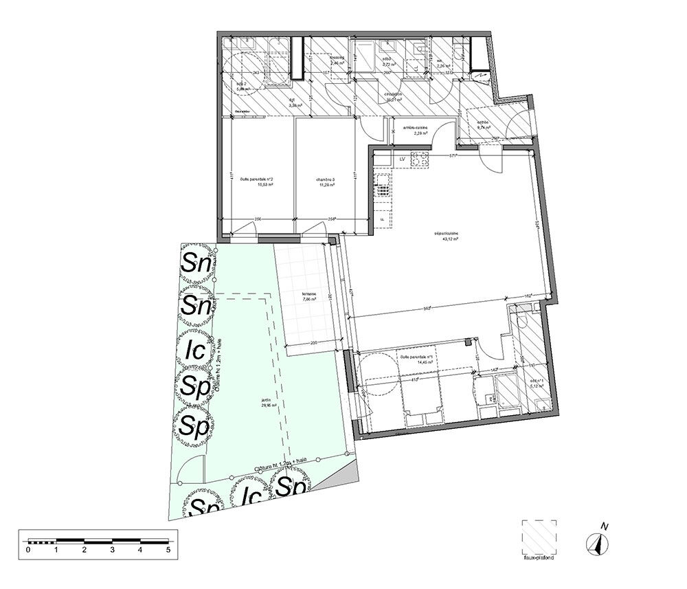 Appartement neuf de standing haut de gamme de 115m² - vue magnifique - 3 grandes chambres  suite parentale Mont saint aignan  2 places de parking fermées