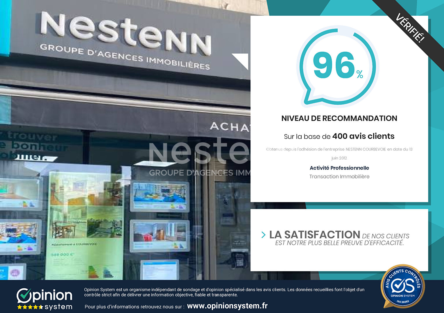 Appartement Courbevoie 4 pièces 88.68 m2 - Quartier Charras