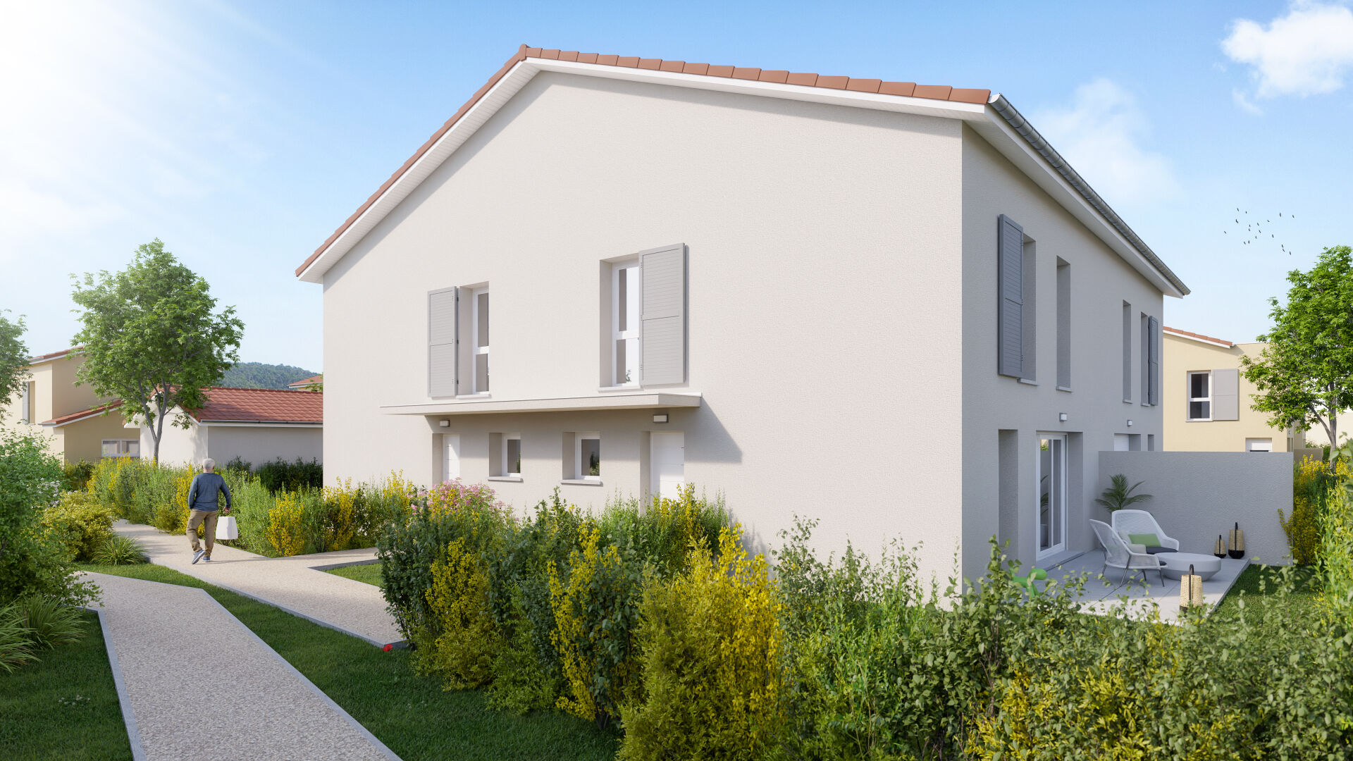 Villa T4 Villemoirieu  89.57 m² avec garage et jardin privatif de 84 m²