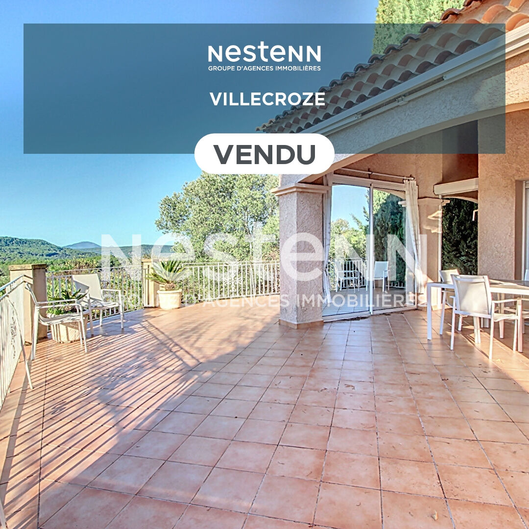 A VENDRE VILLECROZE - Maison 110m² sur un terrain d'environ 3000m² - VUE DEGAGEE