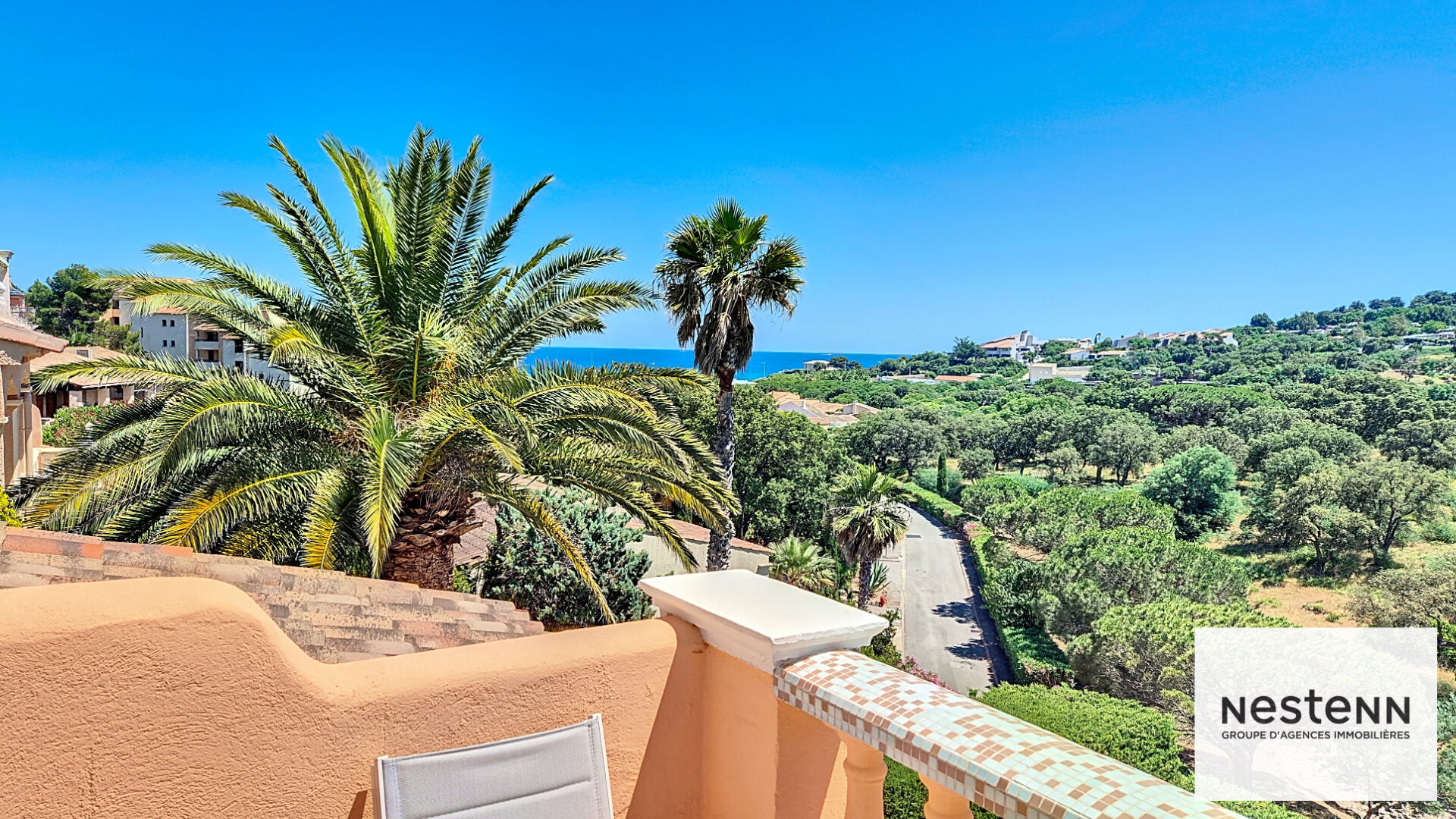 Villa, 4 chambres, garage, piscine, vue mer