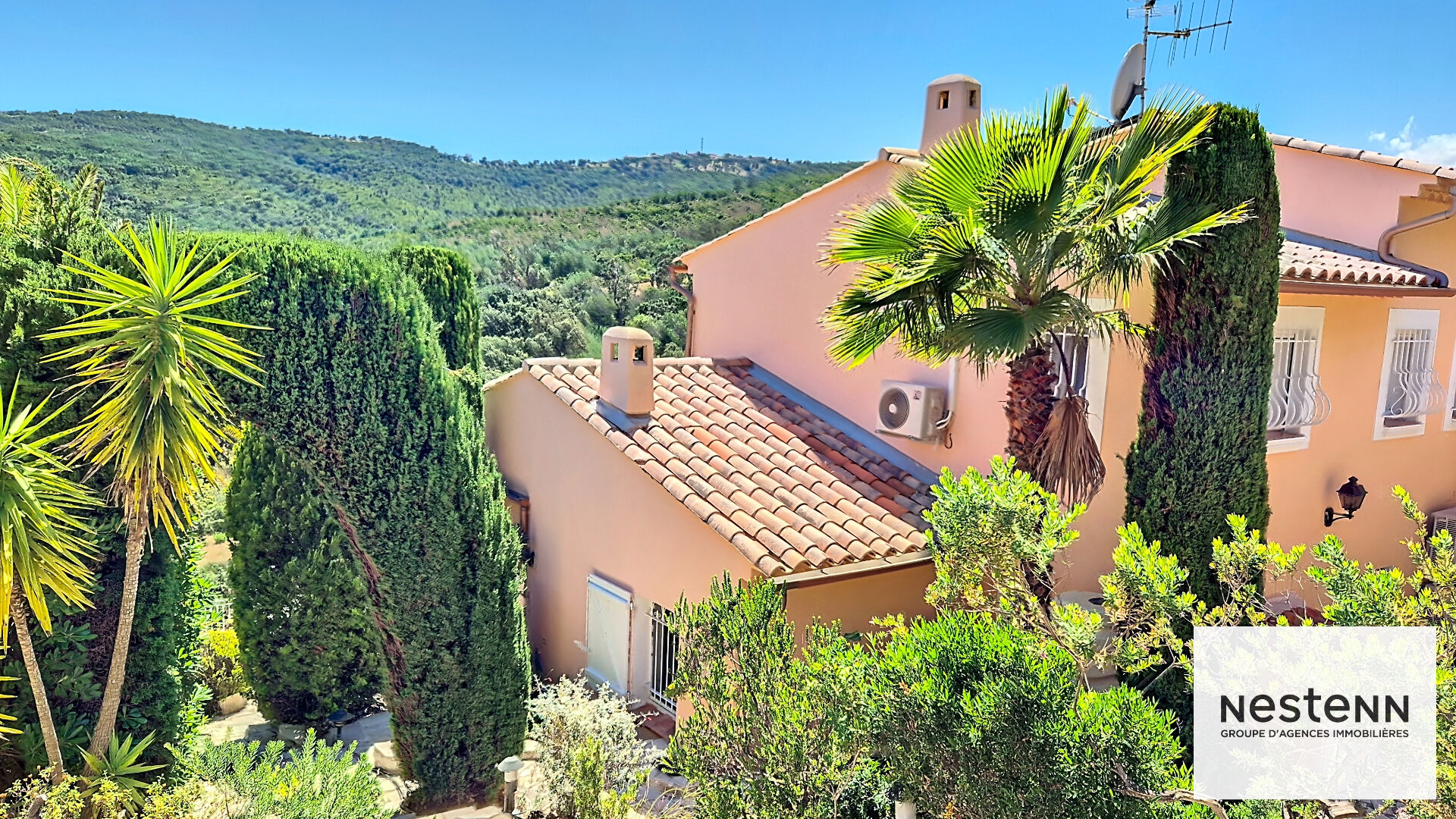 Villa, 4 chambres, garage, piscine, vue mer