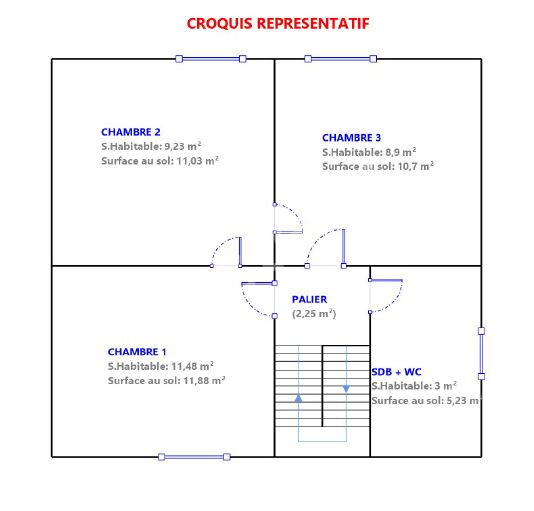 Maison avec jardin et garage - AVEC dépendances : maison 2 pièces et 2 espaces bureau