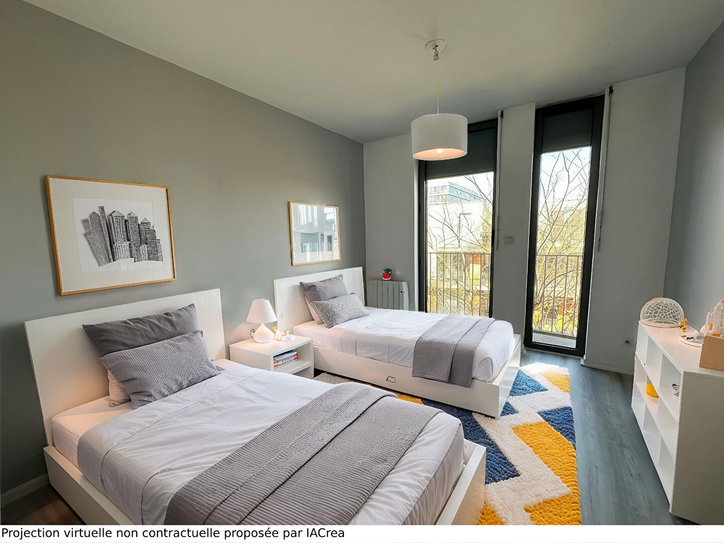 A vendre, T4 d'environ 87m², allée George Sand - LILLE GRAND PALAIS