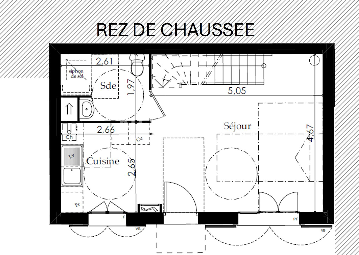 Maison Villejust 3 pièce(s) 65.4 m2, jardin et garage