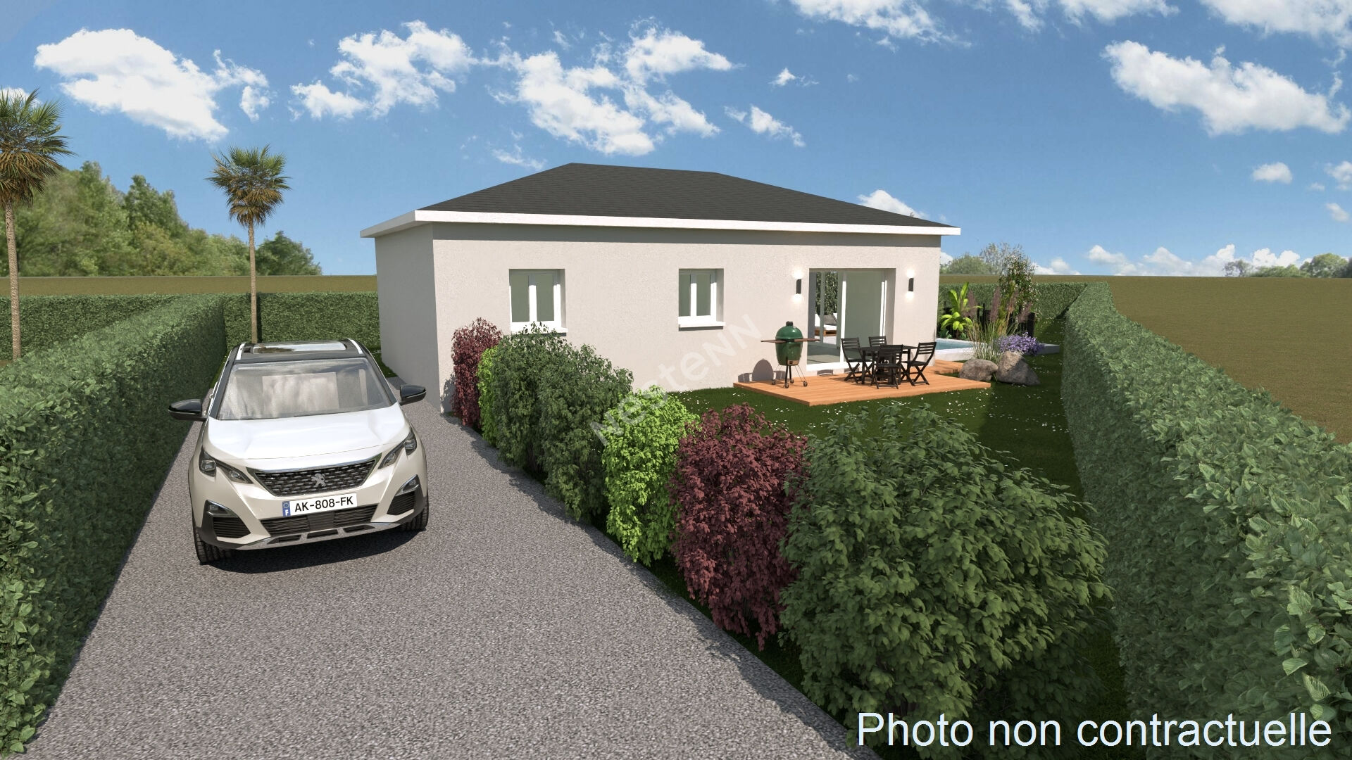 vente maison plain pied individuelle en VEFA sur la commune de Lucciana