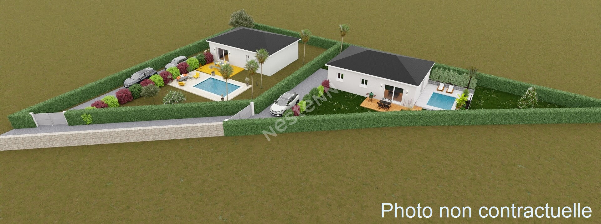 vente maison plain pied individuelle en VEFA sur la commune de Lucciana