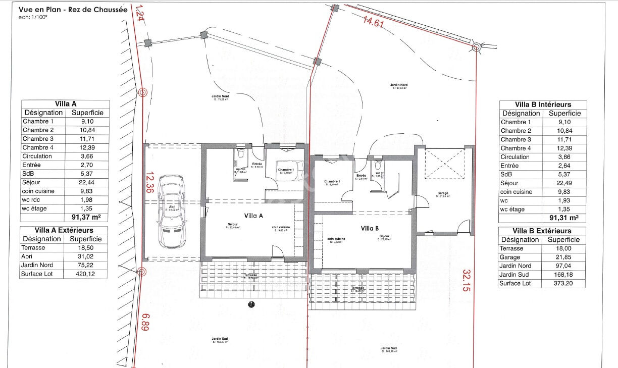 Villa R+1 5 pièces 4 chambres avec jardin à Cadenet
