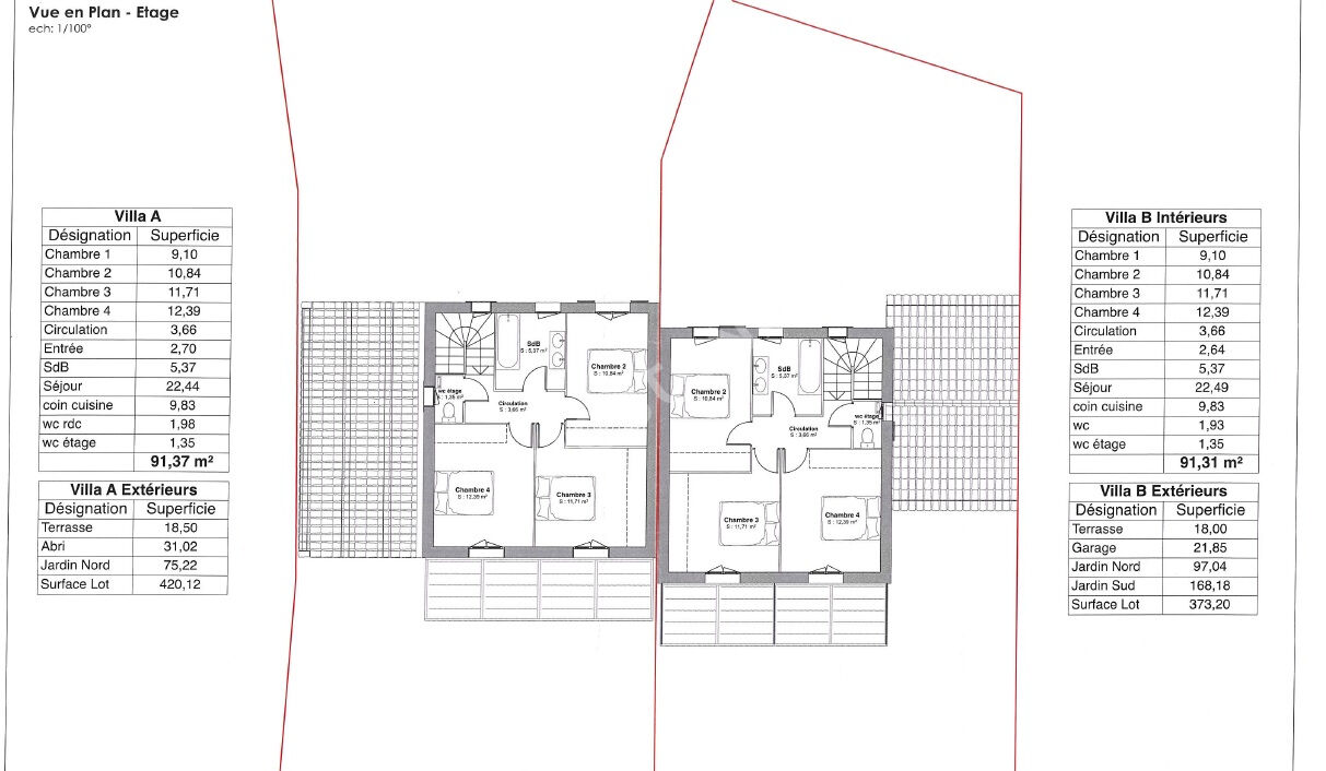 Villa R+1 5 pièces 4 chambres avec jardin à Cadenet