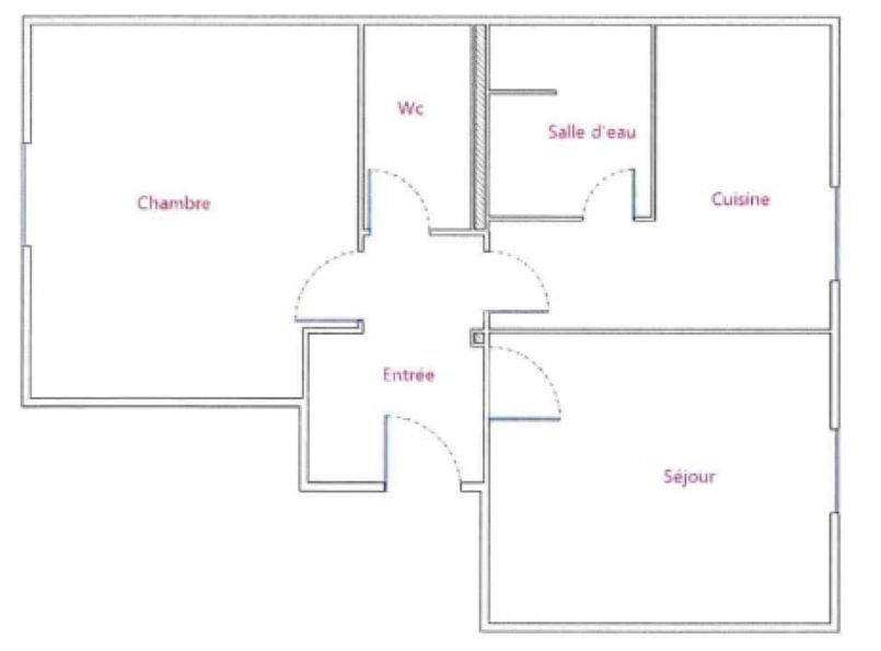 A LOUER-Bel appartement 2 P+C Dernier étage Lumineux GRENOBLE Alexandre Dumas