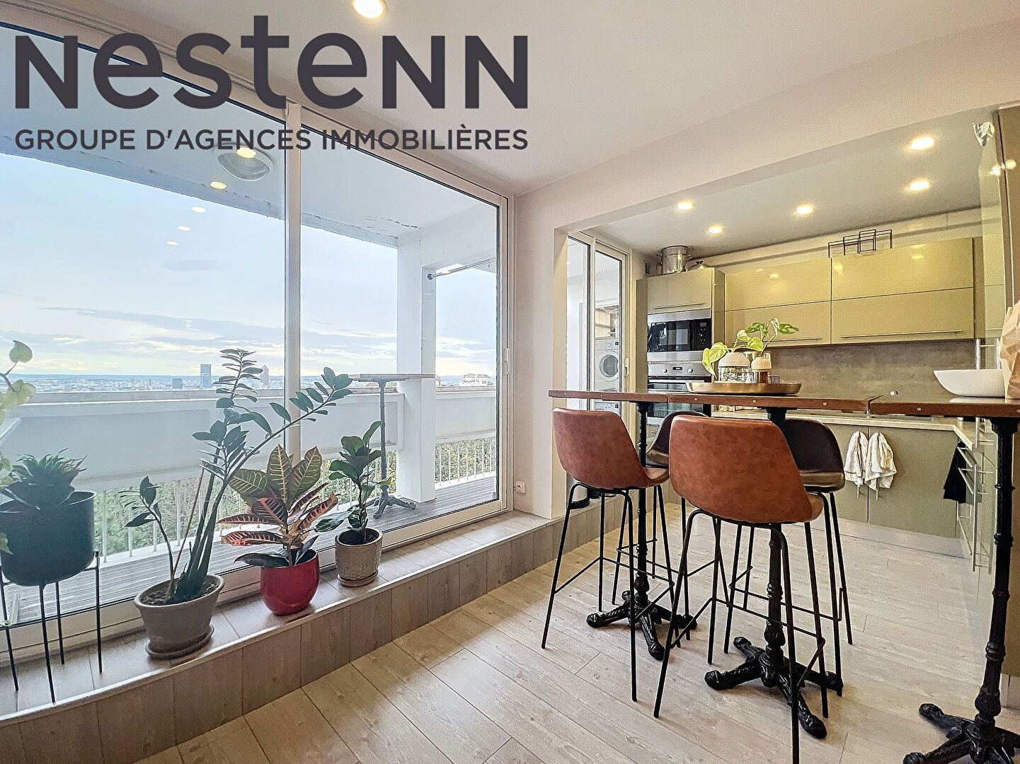 A louer - Appartement Type 3 - 61m² -meublé -balcon garage - Caluire et Cuire -proche Croix Rousse