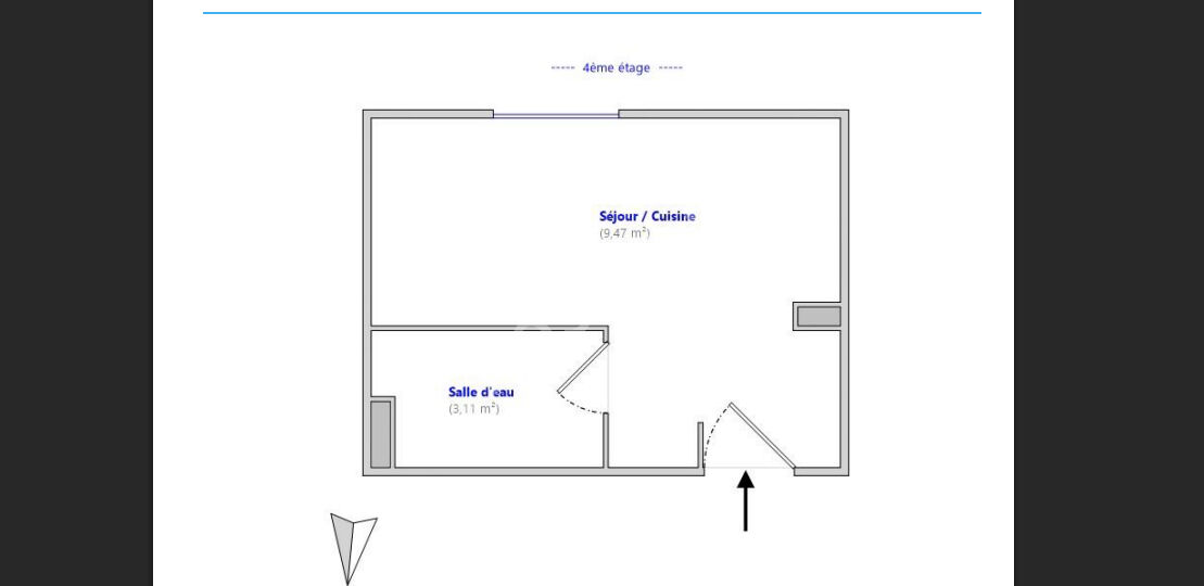 Studio Rue d'Ivry - Idéal investisseur ou premier achat - Vendu meublé et sans locataire