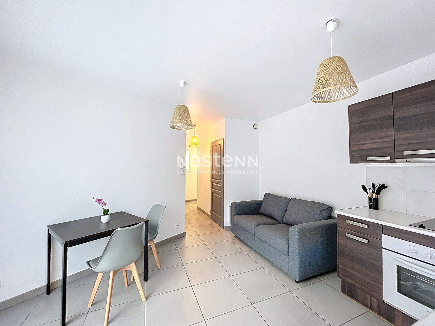 Appartement meublé, 2 pièces, avec jardin, 32.20 m2
